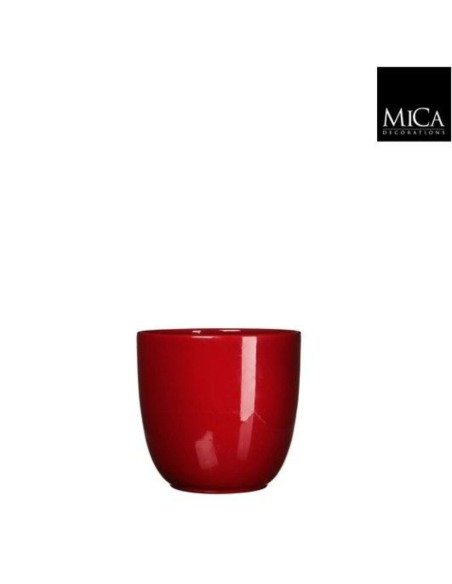 COPRIVASO CERAMICA TUSCA ROTONDO Rosso Scuro