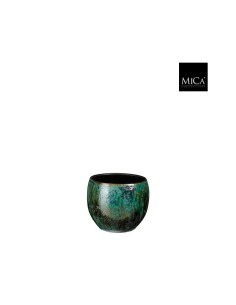 COPRIVASO LOREN VASO TONDO BLU Smaltato Lucido
