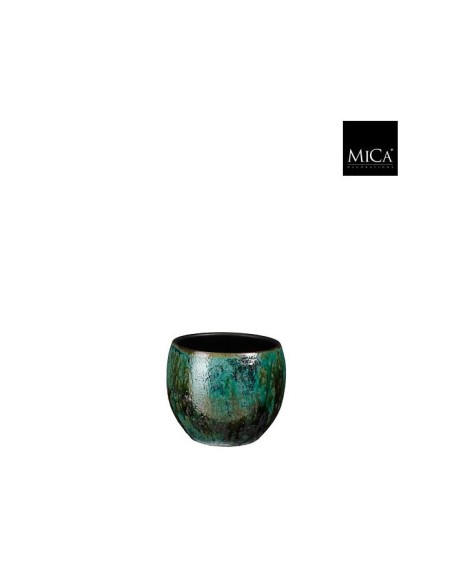 COPRIVASO LOREN VASO TONDO BLU Smaltato Lucido
