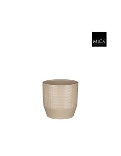 COPRIVASO NOLA VASO TONDO BEIGE Effetto "Puntinato"