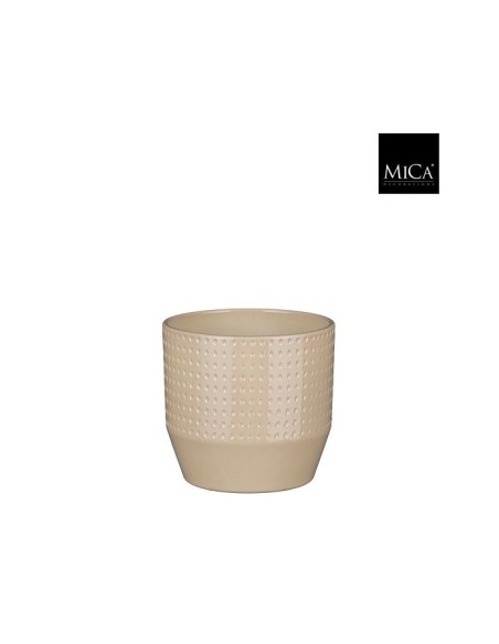 COPRIVASO NOLA VASO TONDO BEIGE Effetto "Puntinato"