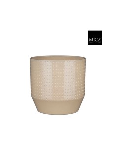 COPRIVASO NOLA VASO TONDO BEIGE Effetto "Puntinato" 2