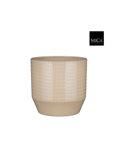 COPRIVASO NOLA VASO TONDO BEIGE Effetto "Puntinato"