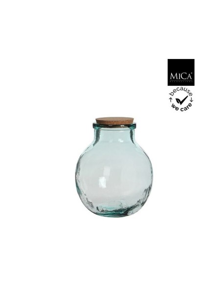 VASO OLLY TRASPARENTE con Tappo in Sughero