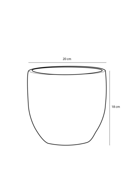 COPRIVASO in Ceramica Tondo: Finitura Texturizzata Grigia