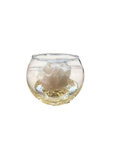 BOCCIA con Rosa STABILIZZATA "cherie" Profumata con gocce