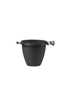 VASO PENSILE (flow) Antracite Moderno per Balcone e Giardino 2