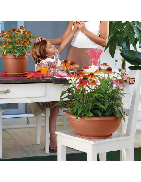 CIOTOLA NAXOS con Sottovaso ad Incastro - Effetto Terracotta