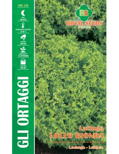 SEMI LATTUGA LOLLO BIONDA Gusto delicato e fresco