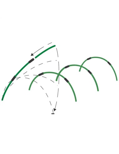 Archetti per Tunnel Orto Verdemax 180cm - Kit 4 Archi PVC
