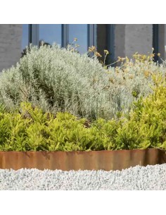 Bordo Flessibile Metallo Verdemax 3m x 15h Effetto Corten 2