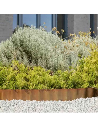 Bordo Flessibile Metallo Verdemax 3m x 15h Effetto Corten