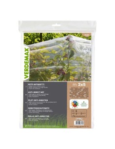 Rete Antinsetti Verdemax 2x5 m | Maglia 0,8 mm Protezione PE