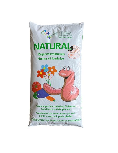 CONCIME NATURAL HUMUS DI LOMBRICO, ORTO e FIORI