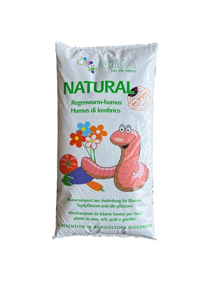 CONCIME NATURAL HUMUS DI LOMBRICO, ORTO e FIORI