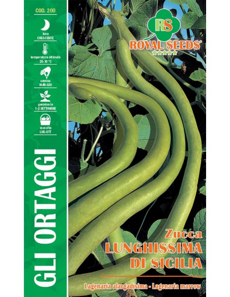 SEMI DI ZUCCA SERPENTE DI SICILIA Frutti lunghi e sottili