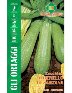 SEMI ZUCCHINO ALBERELLO DI SARZANA frutti cilindrici