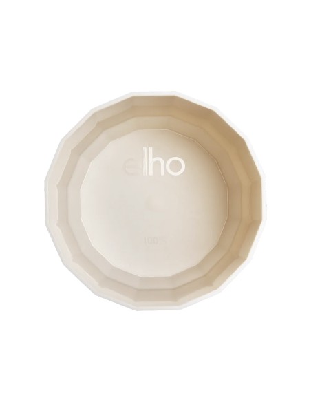 Facet Round Rosa Mandorla Elho: Vaso Design Sfaccettato Eco