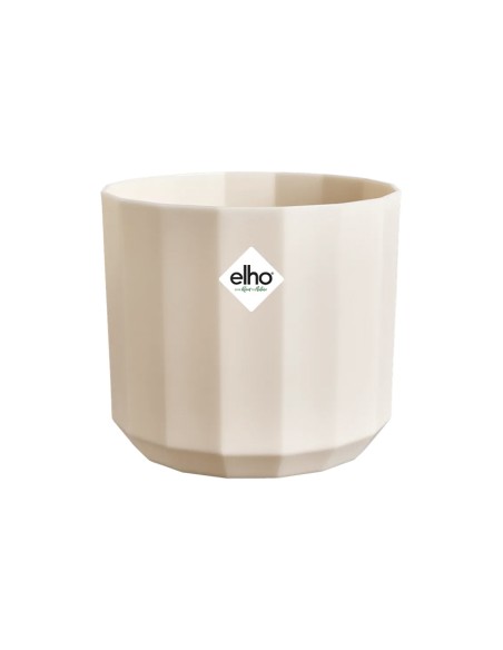 Facet Round Rosa Mandorla Elho: Vaso Design Sfaccettato Eco