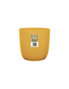 Vaso elho Flow Round Mustard: Design Sinuoso, Colore Senape