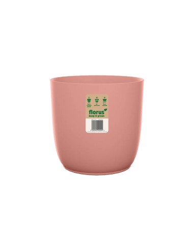 Vaso elho Flow Round Soft Pink: Design Fluido e Sostenibile