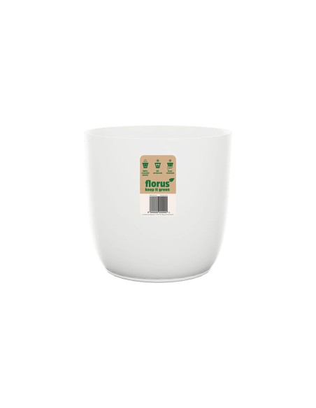 Vaso Flow Flowerpot White elho: Design Bianco e Sostenibile