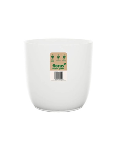 Vaso Flow Flowerpot White elho: Design Bianco e Sostenibile