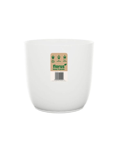 Vaso Flow Flowerpot White elho: Design Bianco e Sostenibile