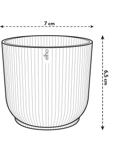 Vibes Fold Round Anthracite Elho: Vaso di Design Sostenibile 2