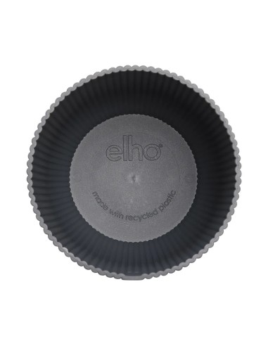 Vibes Fold Round Anthracite Elho: Vaso di Design Sostenibile
