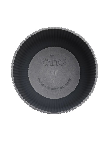 Vibes Fold Round Anthracite Elho: Vaso di Design Sostenibile