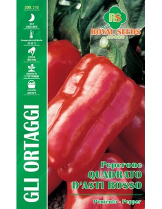 SEMI DI PEPERONE QUADRATO D'ASTI ROSSO piemontese