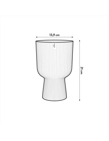 Elho Vibes Fold Coupe 14cm: Design a Pieghe per Piante Chic