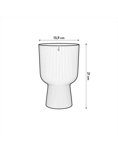 Elho Vibes Fold Coupe 14cm: Design a Pieghe per Piante Chic