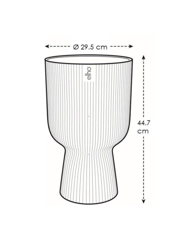 Vibes Fold Coupe 30 cm Elho: Design a Pieghe e Stile Moderno