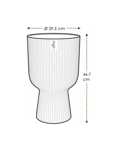 Vibes Fold Coupe 30 cm Elho: Design a Pieghe e Stile Moderno