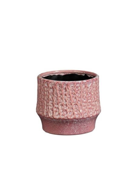 Lanny Vaso Pink Edelman: Design Retrò e Texture in Ceramica