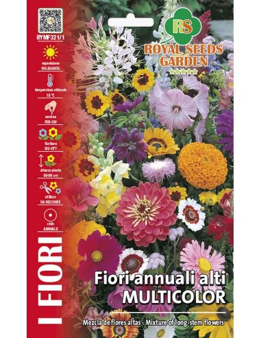 Fiori Annuali Alti Multicolor Royal Seeds | Semi