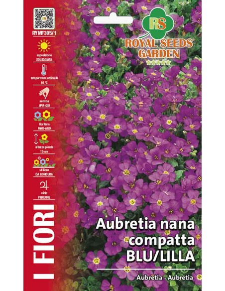 Aubretia Blu Lilla Royal Seeds: un Tappeto di Fiori Vivi