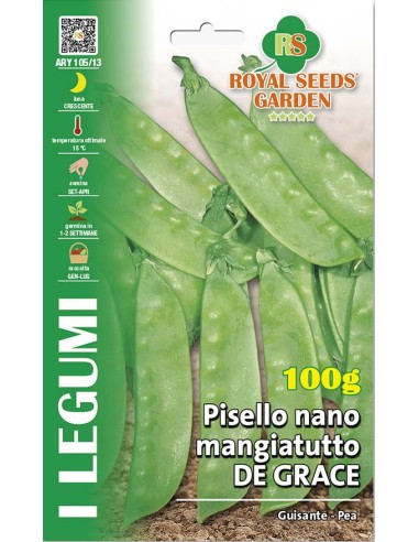 Pisello Dolce de Grace Royal Seeds 100g | Semi da Orto