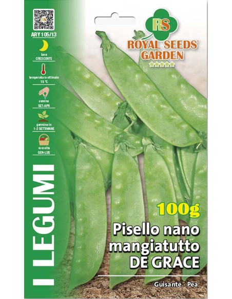 Pisello Dolce de Grace Royal Seeds 100g | Semi da Orto