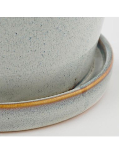 Vaso Clint Edelman Off White con Sottovaso: Stile e Qualità
