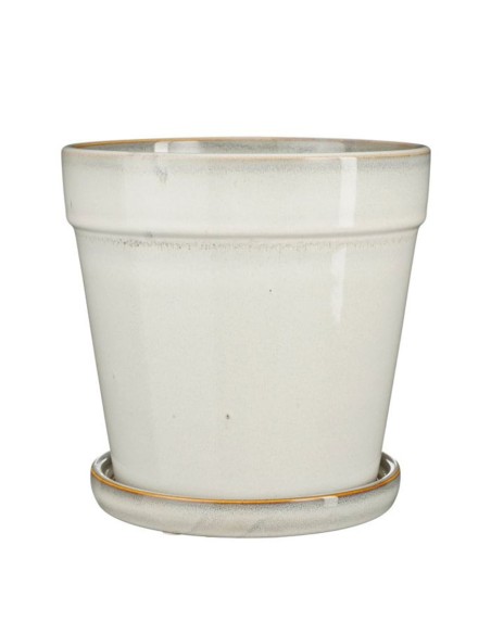 Vaso Clint Edelman Off White con Sottovaso: Stile e Qualità