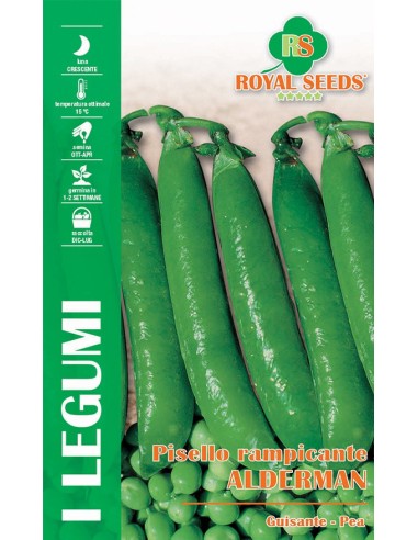 Semi Pisello Rampicante Alderman Royal Seeds: Raccolto Top