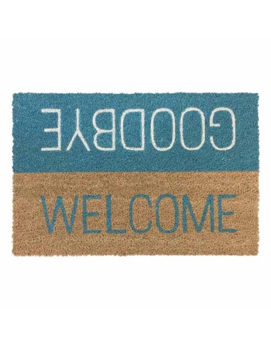 Zerbino Cocco Welcome Goodbye Azzurro 40x60 cm | Verdemax