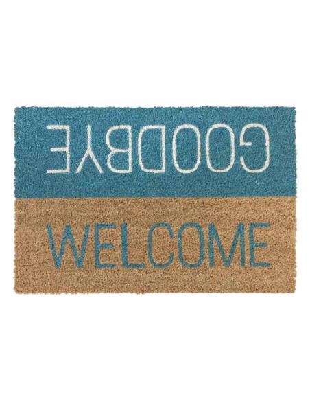 Zerbino Cocco Welcome Goodbye Azzurro 40x60 cm | Verdemax