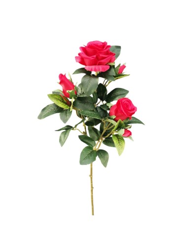 Rosa Maya Artificiale 67cm 3 Boccioli | Decorazione Casa