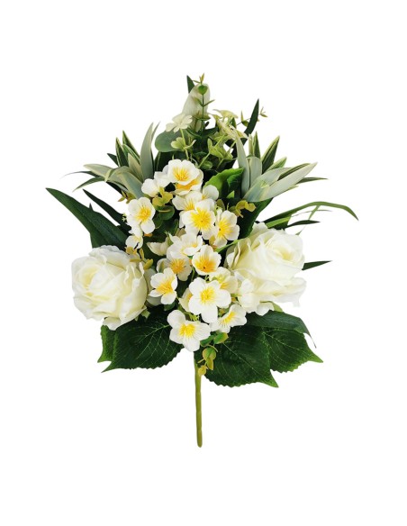 Rose e Sansevieria artificiali 49 cm | Decorazione Casa