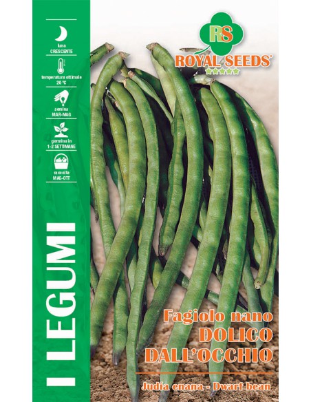 SEMI DI FAGIOLO NANO DOLICO DALL'OCCHIO 100 GR.
