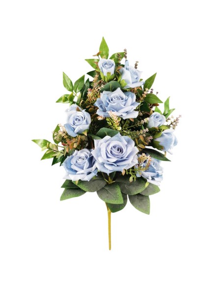 Rosa Diamond artificiale 12 fiori 55 cm | Decorazione Casa